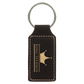 Leatherette Rectangle Keychain