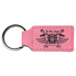 Leatherette Rectangle Keychain