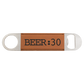 Bartender's Bottle Opener with Leatherette Handle