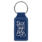 Leatherette Rectangle Keychain
