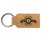 Leatherette Rectangle Keychain