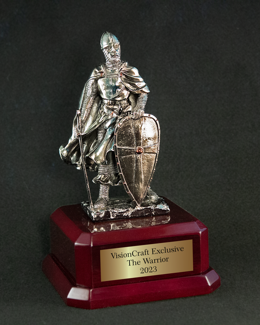 Warrior Award on Premium Piano Finish Base